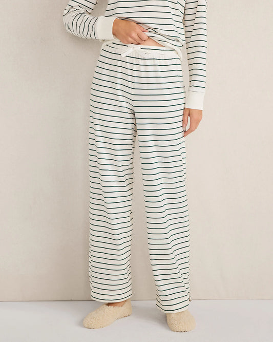 Organic Cotton Jersey Stripe Pants
