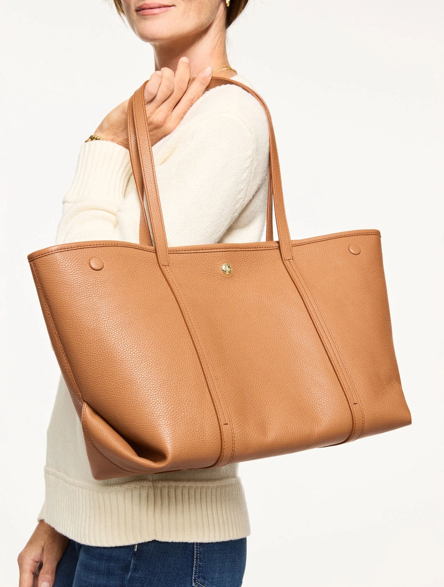 Harper Pebble Leather Tote