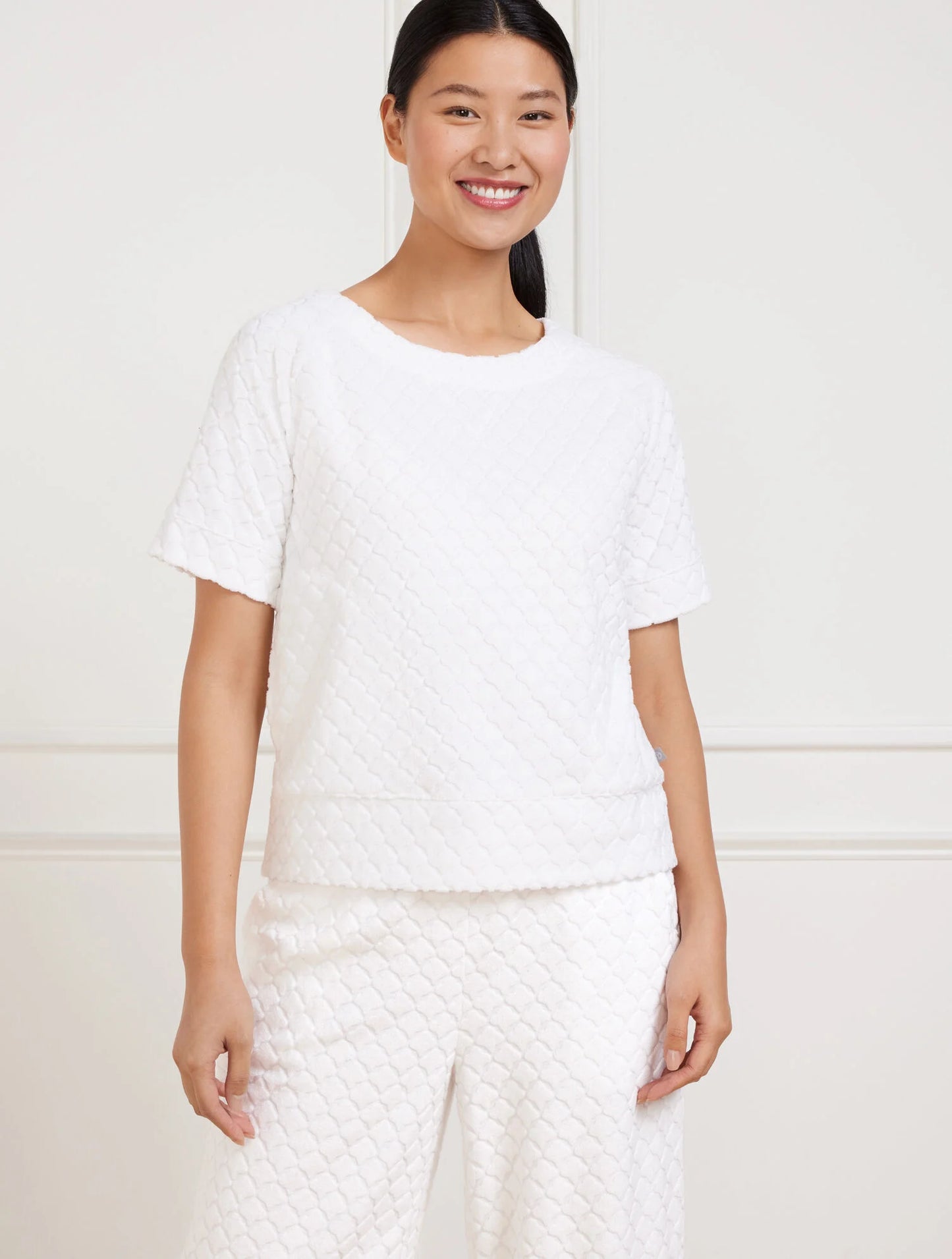 Towel Terry Crewneck Tee - Seashell