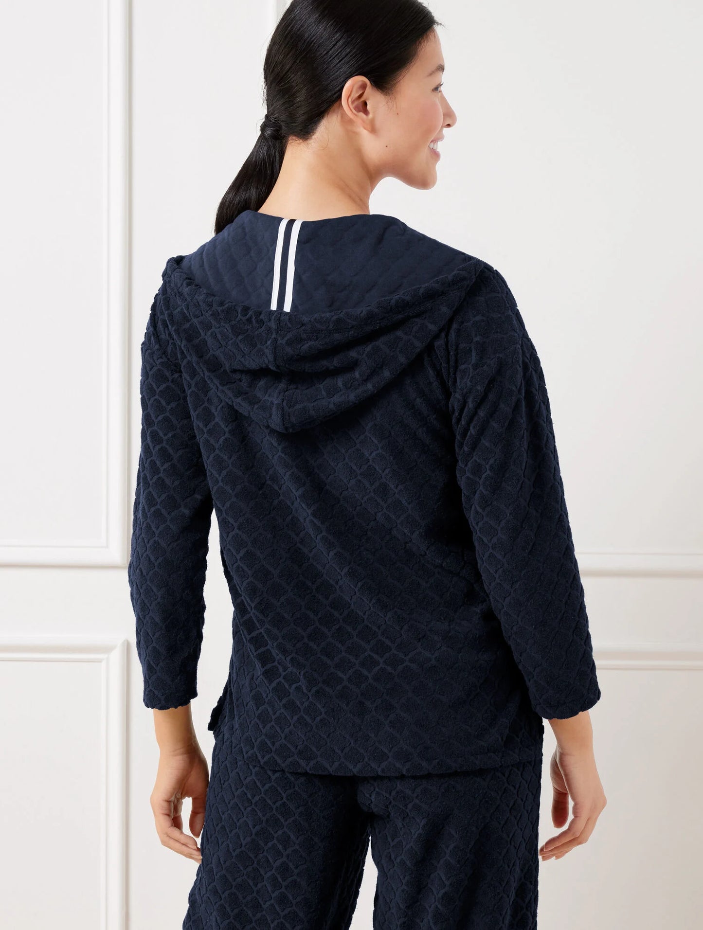 Towel Terry Hooded Pullover - Seashell