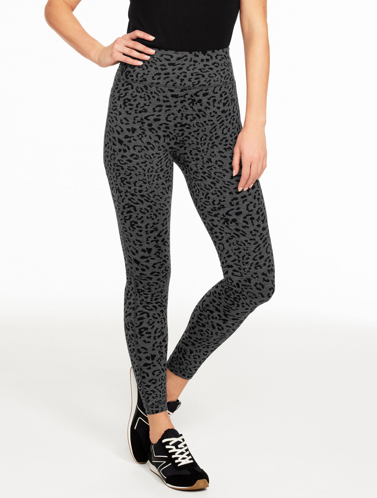 Studio Stretch Leggings - Tonal Cheetah