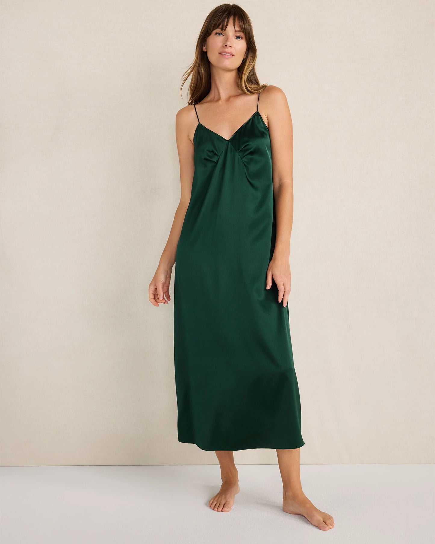 Washable Silk Pleated Chemise