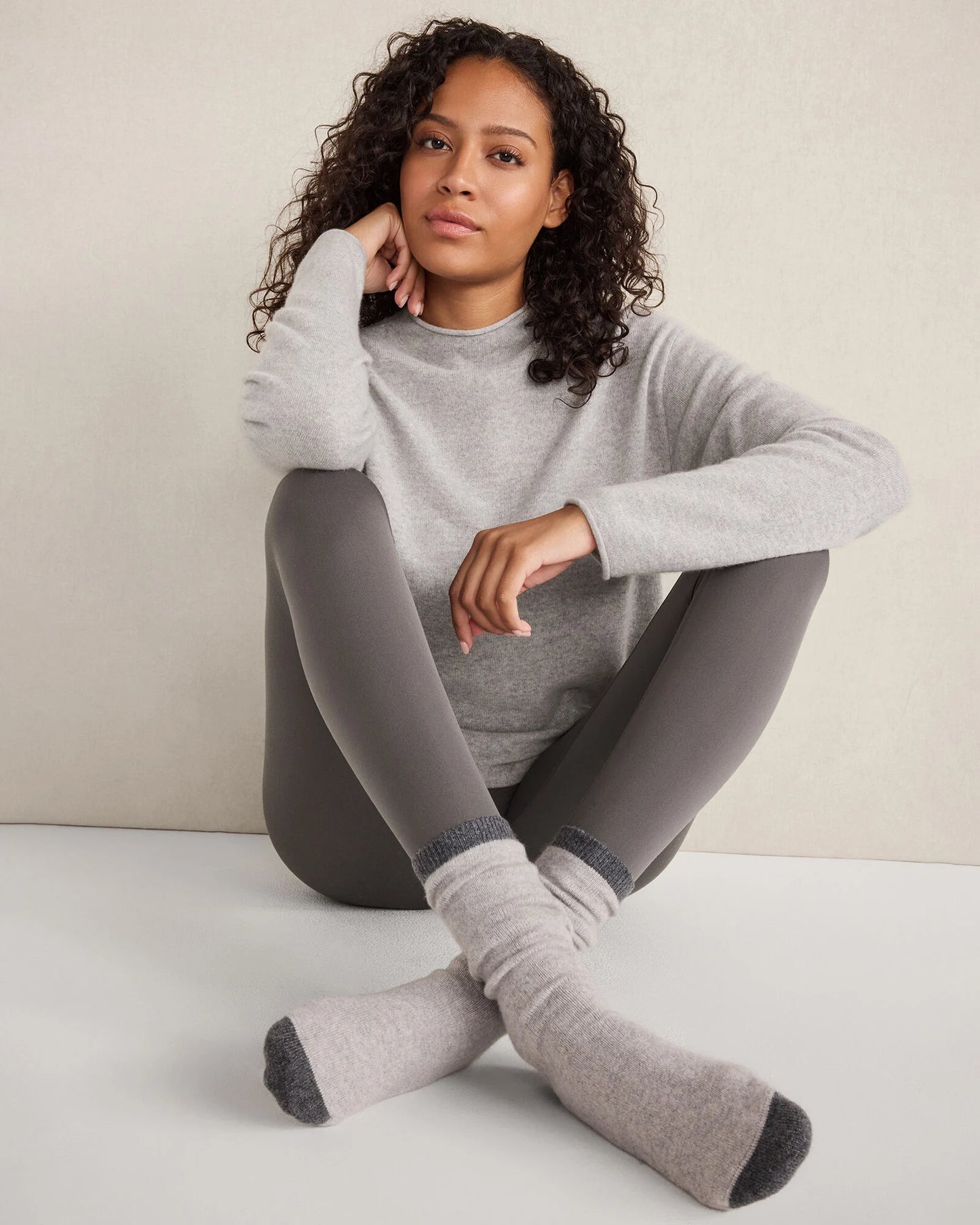 Cashmere Colorblock Socks