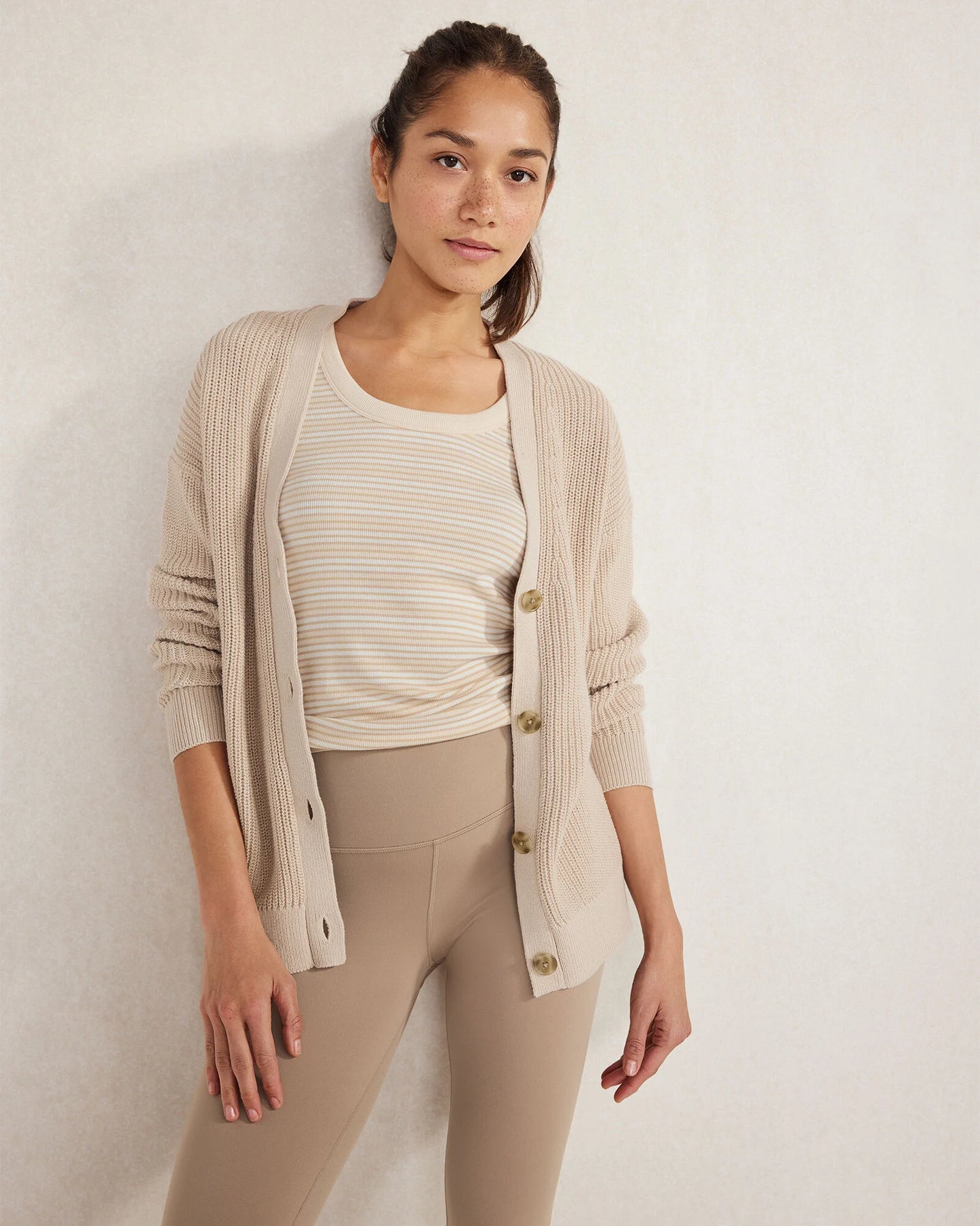 Essential Organic Cotton Striped Scoop Neck Tank