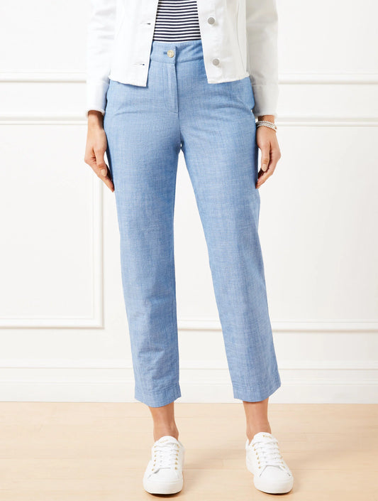 Perfect Crops - Newport Chambray