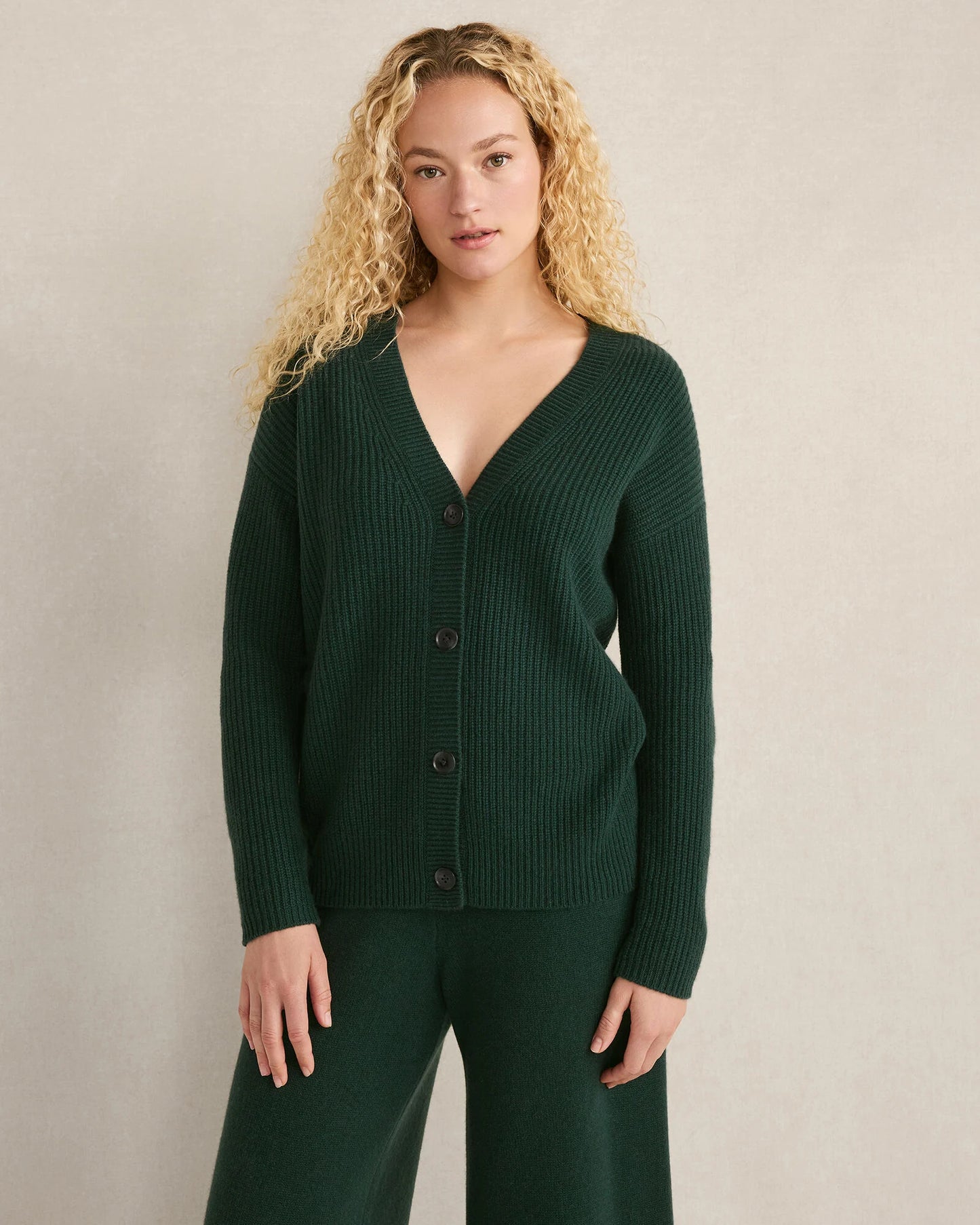 Cashmere Shaker Stitch Cardigan