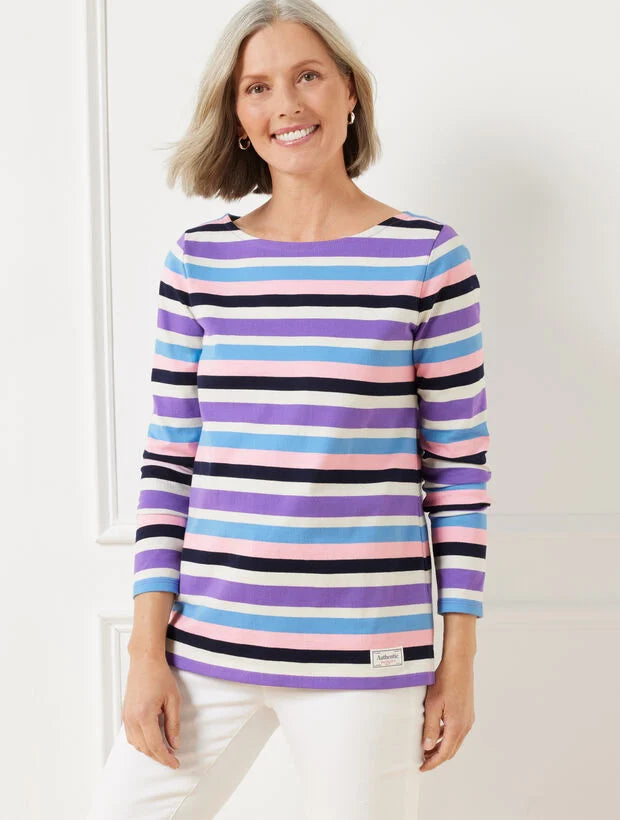 Authentic Talbots Tee - Garden Stripe