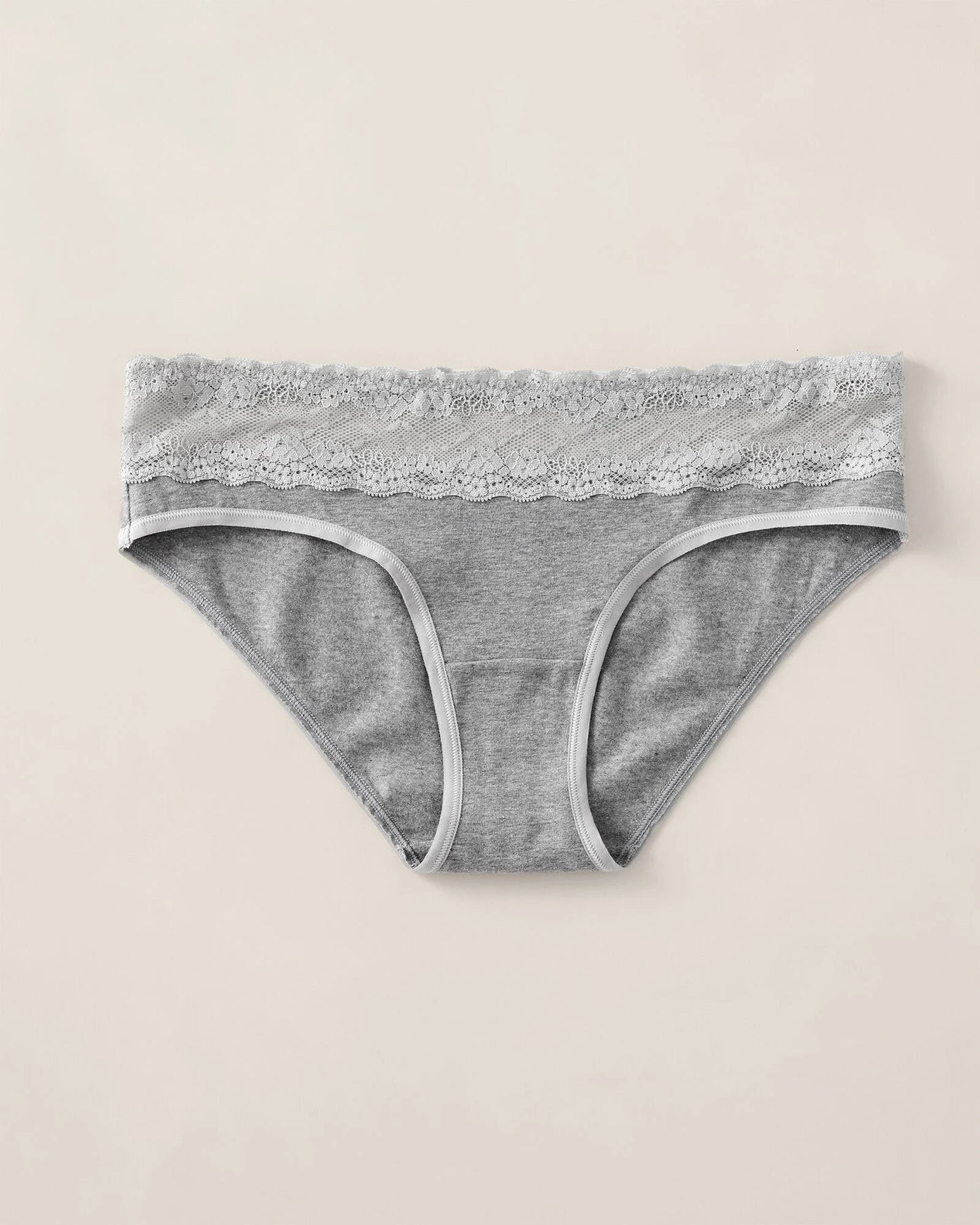 Cotton Bikini with Lace Waist