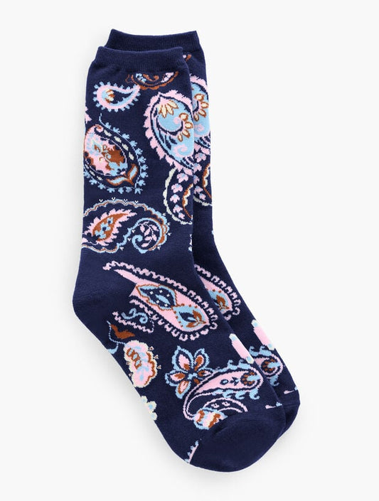 Piccadilly Paisley Trouser Socks