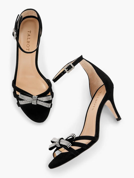 Erica Suede Ankle Strap Sandals