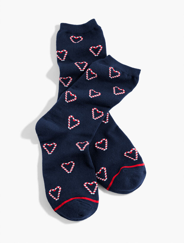 Candy Cane Trouser Socks