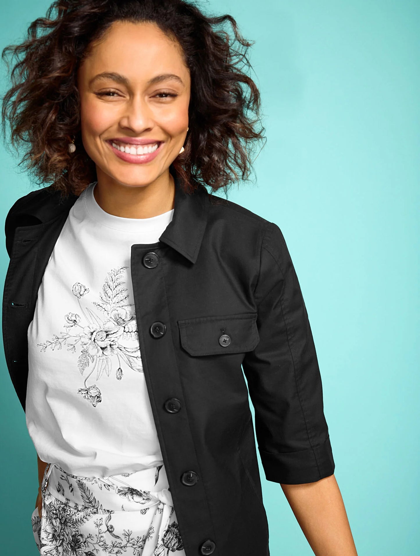 Crewneck Tee - Floral