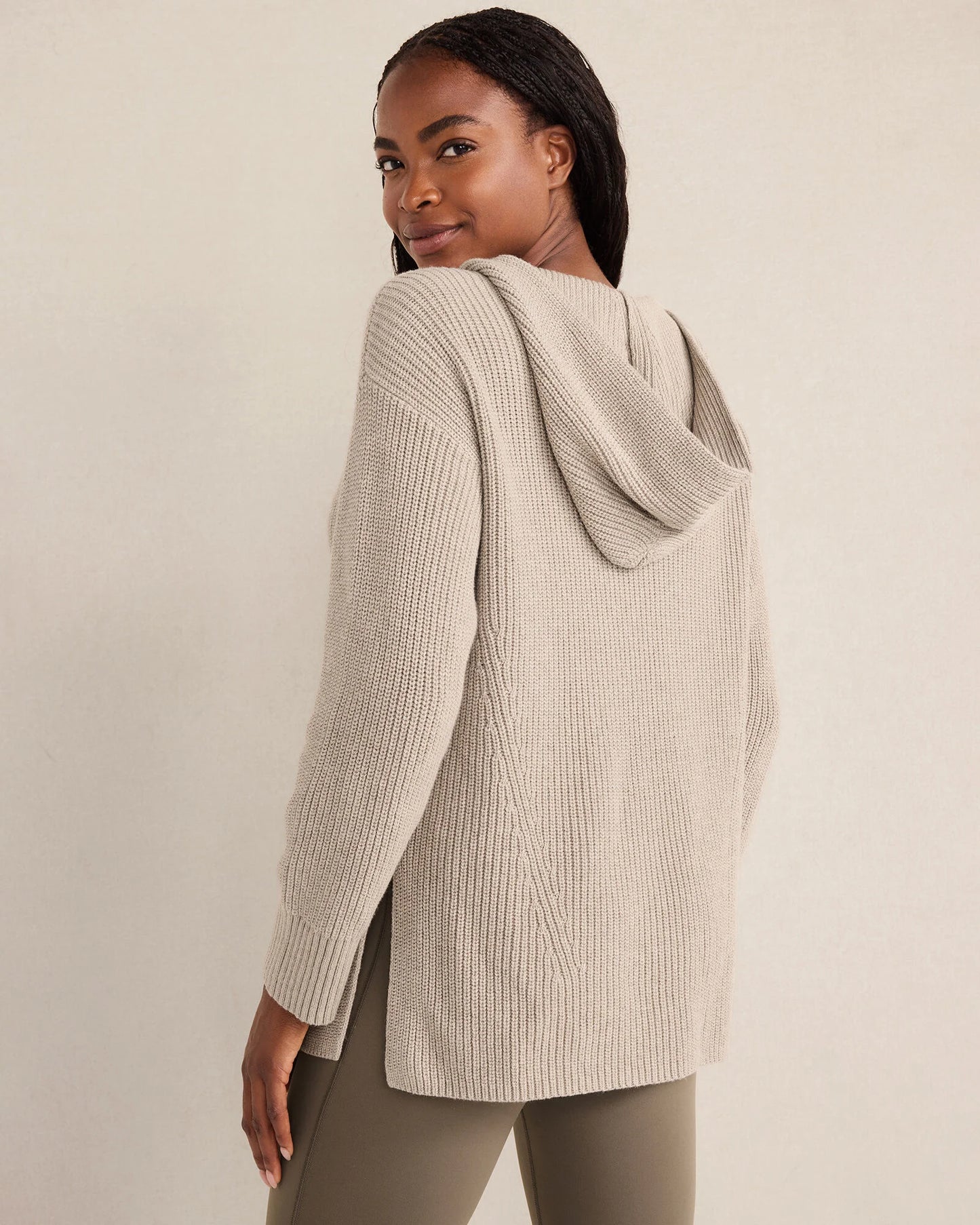 Organic Cotton Cashmere Shaker Stitch Hoodie