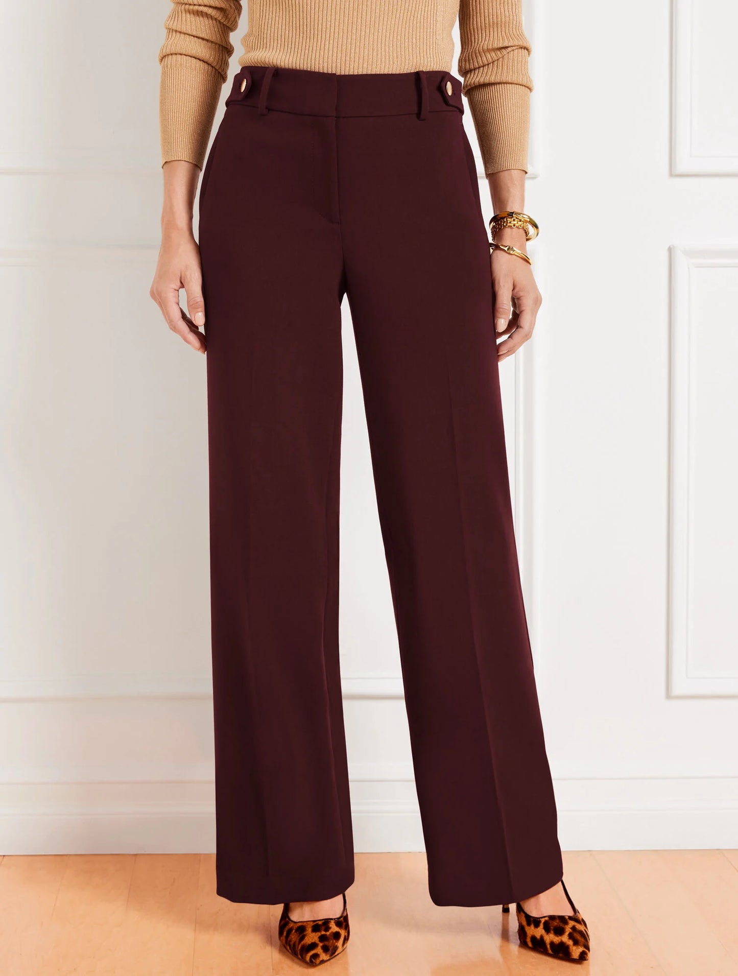 Talbots Greenwich Wide Leg Pants