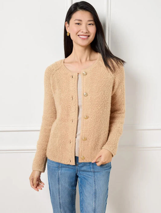 Spring Bouclé Sweater Jacket