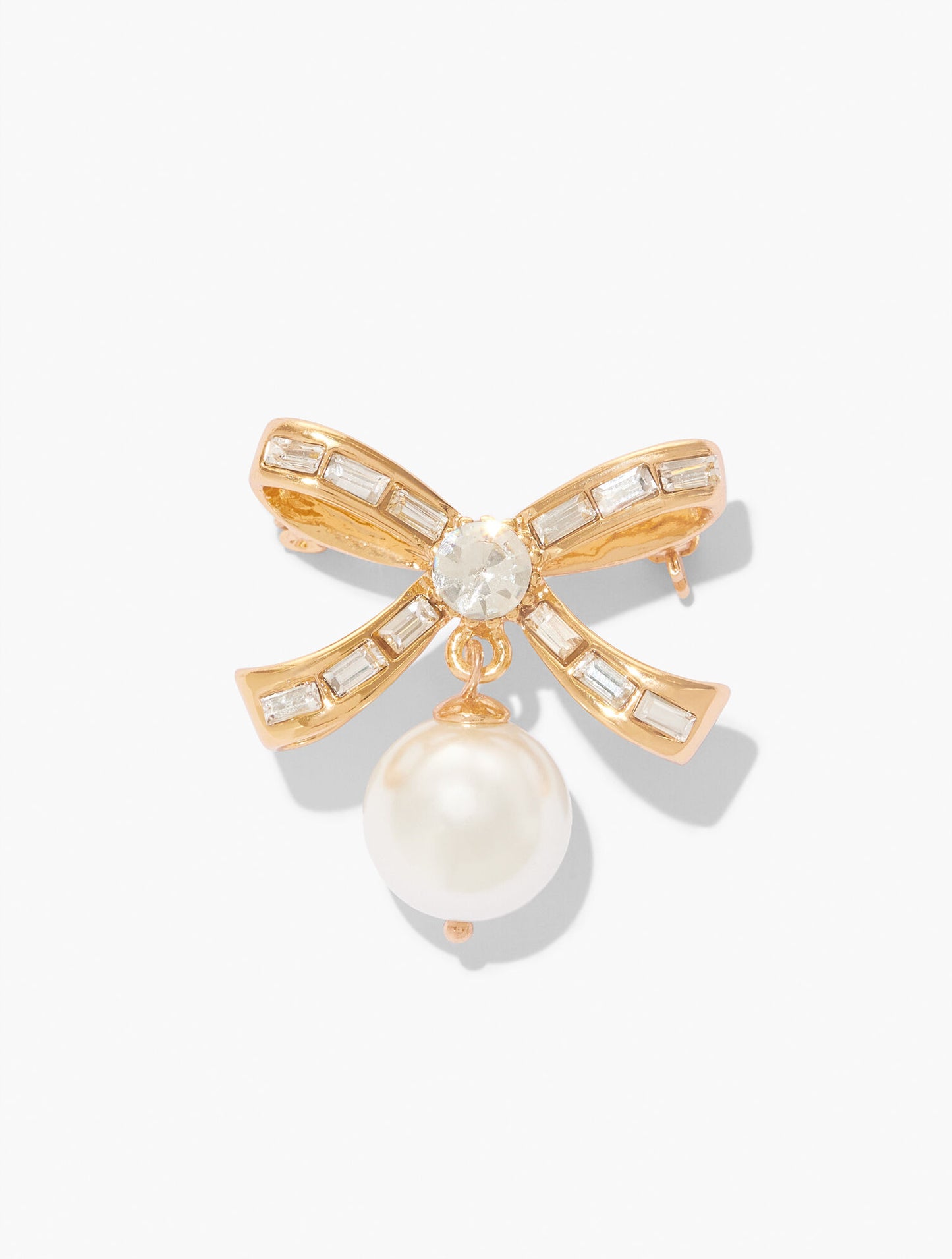 Pearl Bow Brooch
