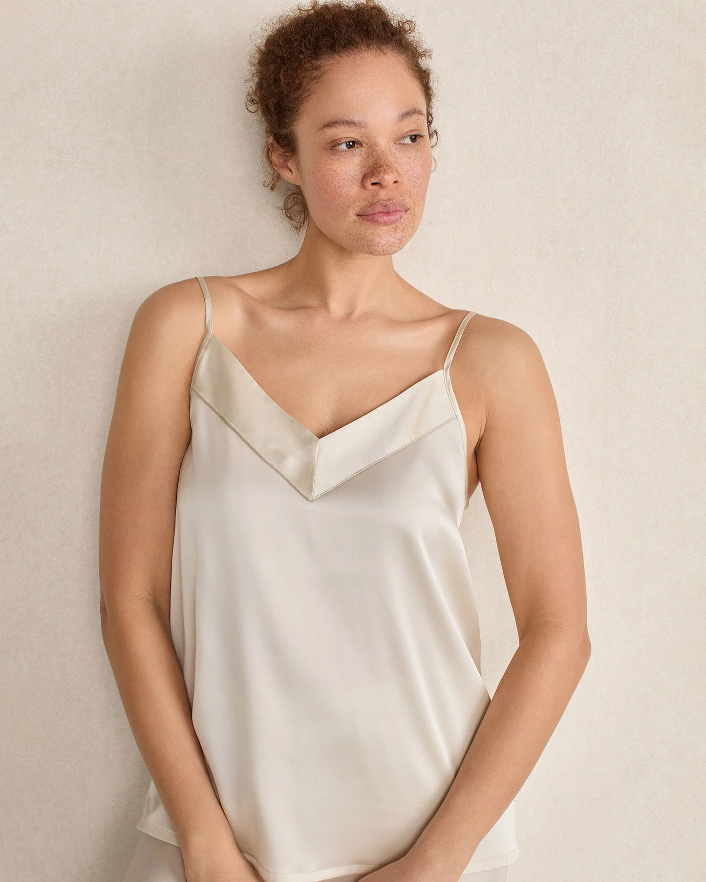 Washable Silk Double V Sleep Cami