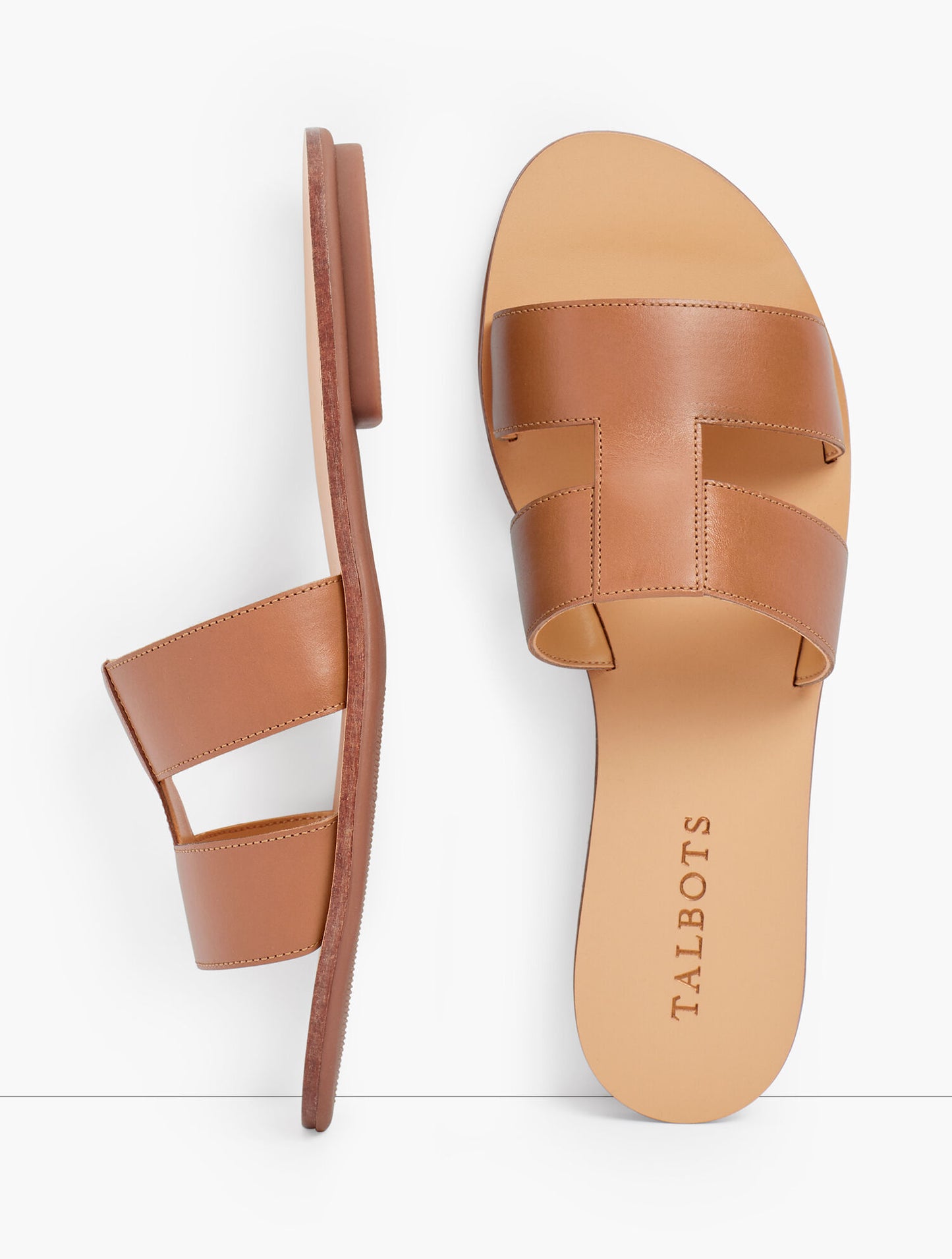 Hannah Vachetta Leather Slides