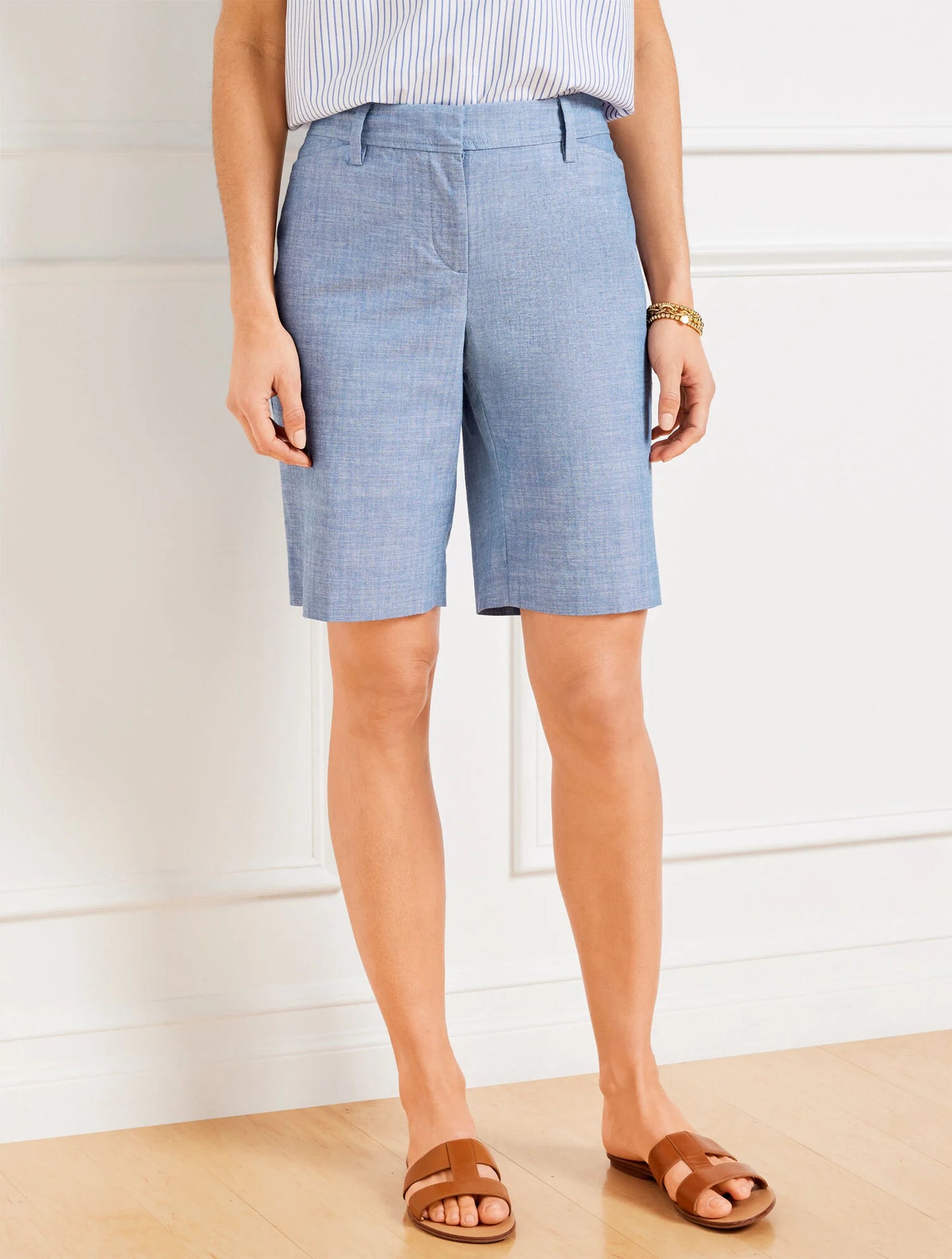 Perfect Shorts - Newport Chambray - 9”